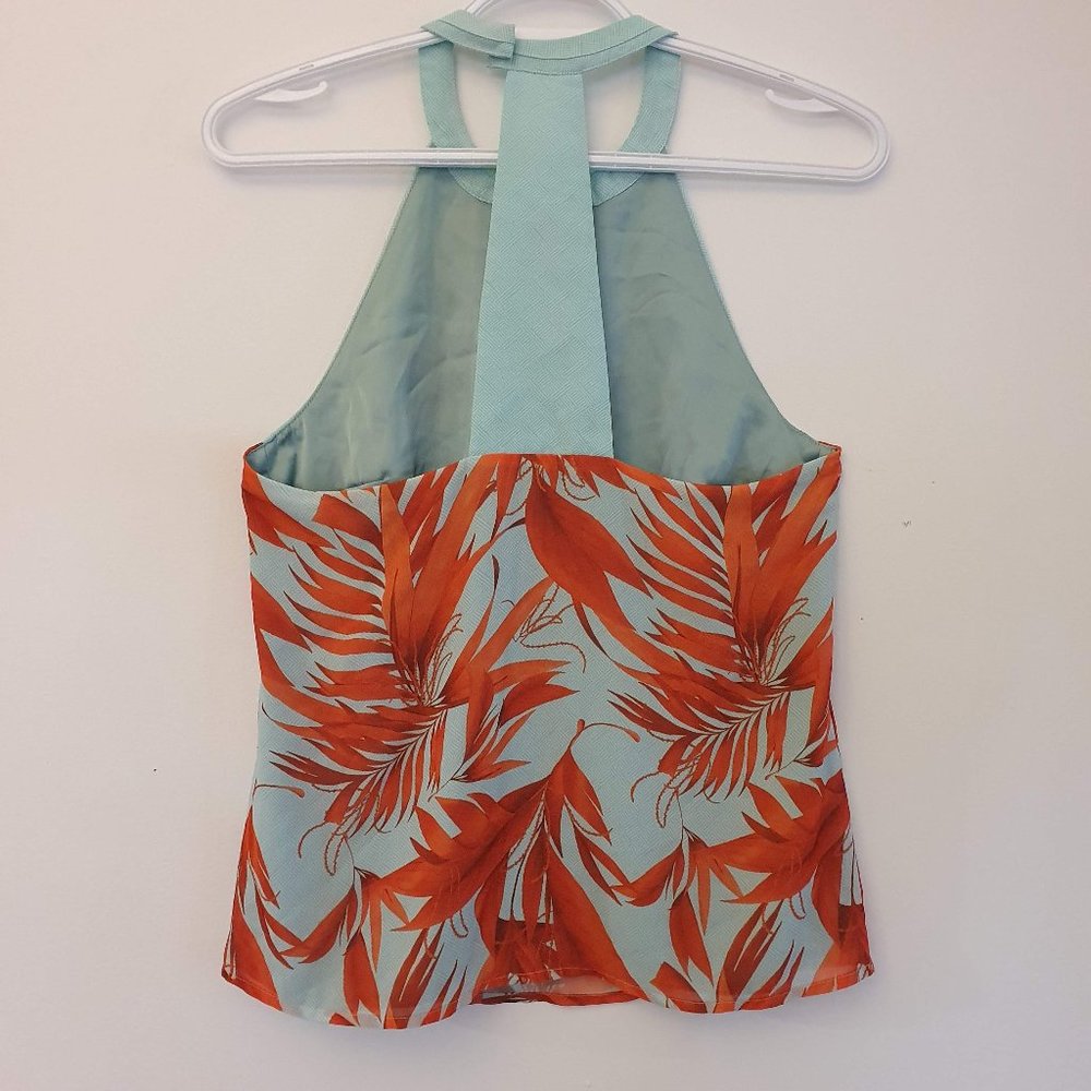 Tropical Floral Halter Neckline H&M Tank